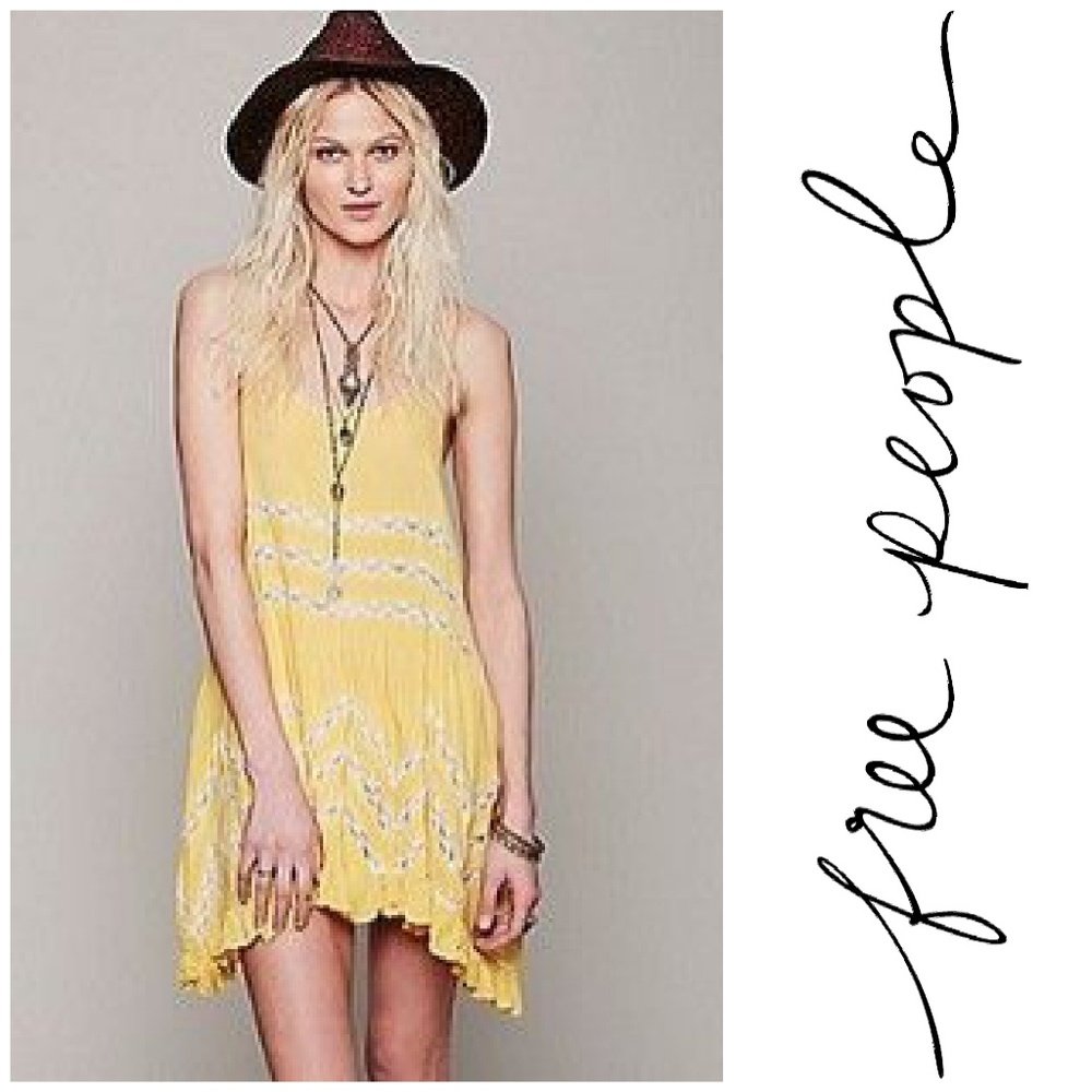 Free People I Voile & Lace Trapeze Slip Dress